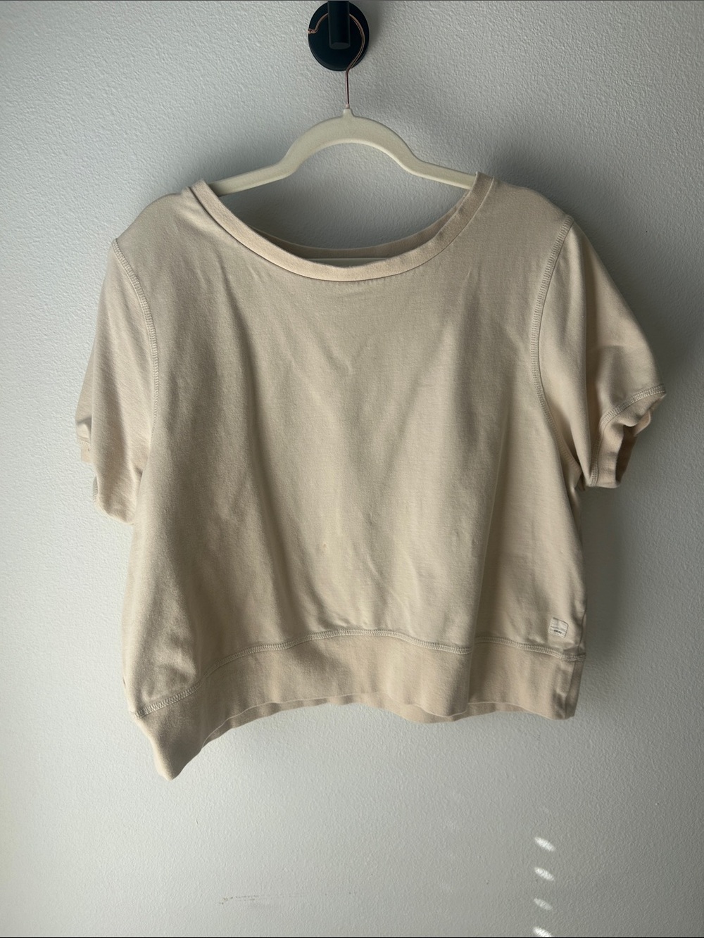 Vuori Short-Sleeve Boxy Tee - Cream